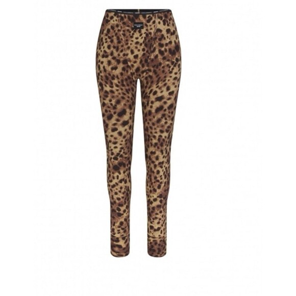 SKIMS x Dolce and Gabbana Cotton Rib Leopard Legging - Picture 1 of 8
